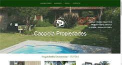 Desktop Screenshot of cacciolaprop.com.ar