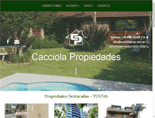 Tablet Screenshot of cacciolaprop.com.ar